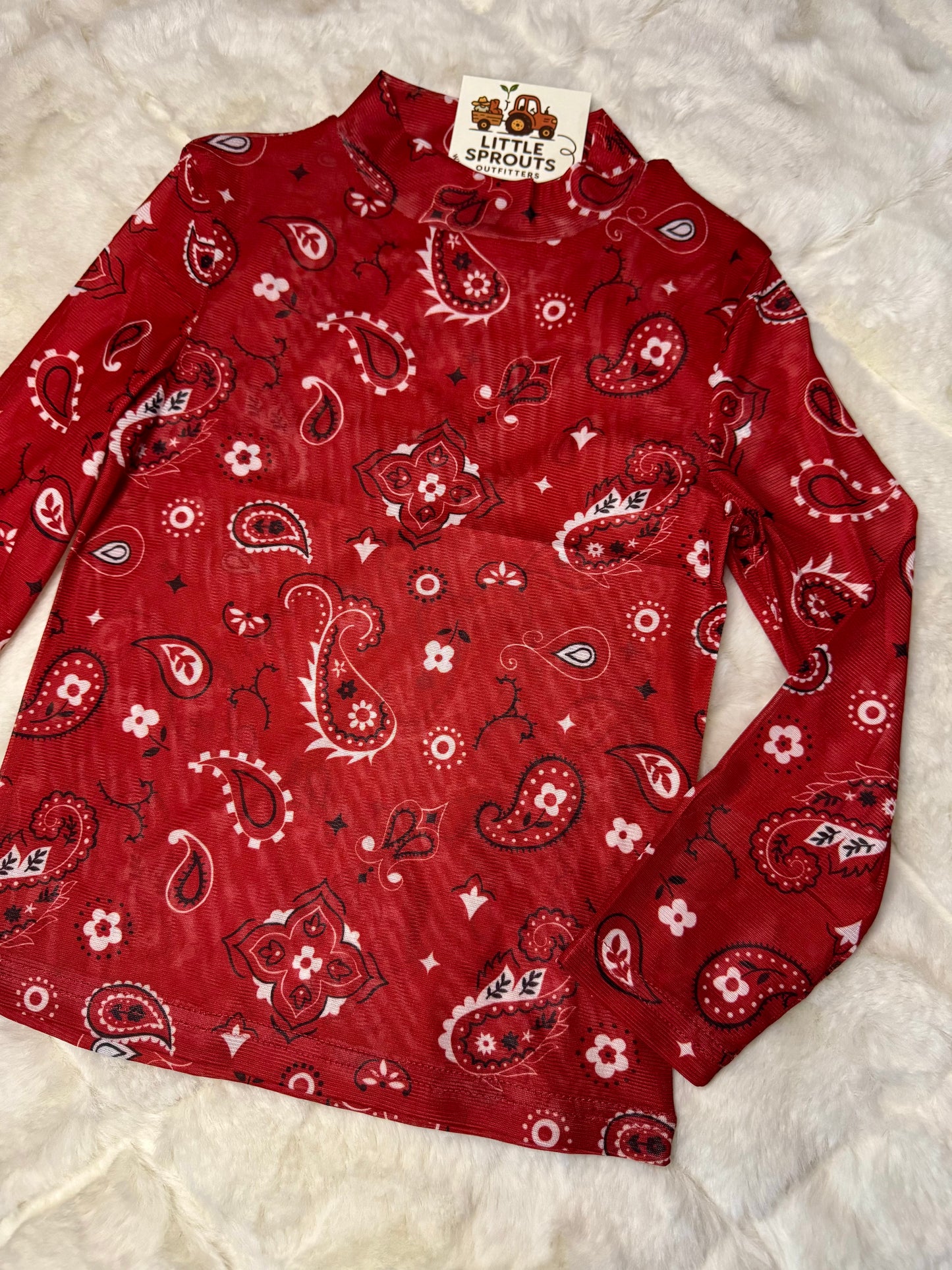 Paisley Mesh Shirt