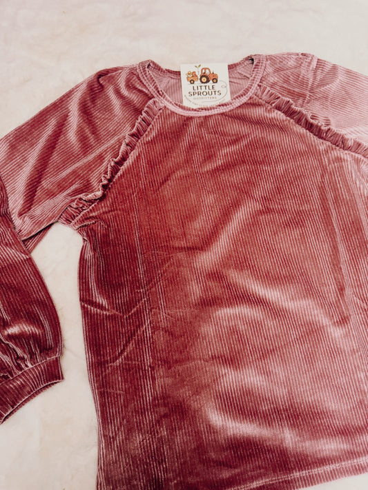 Mauve Velvet Top