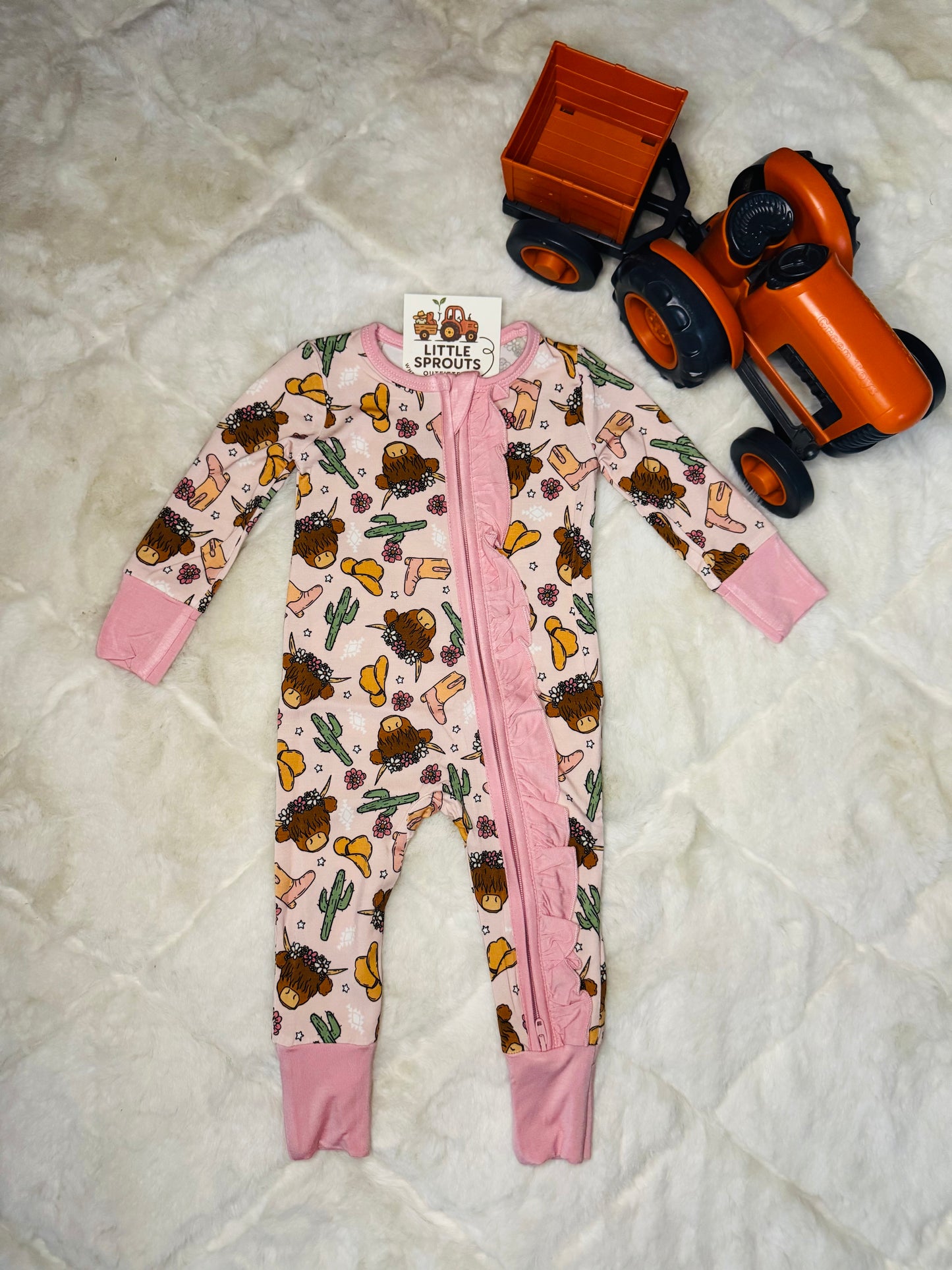 Pink Highlander Zip Pajamas