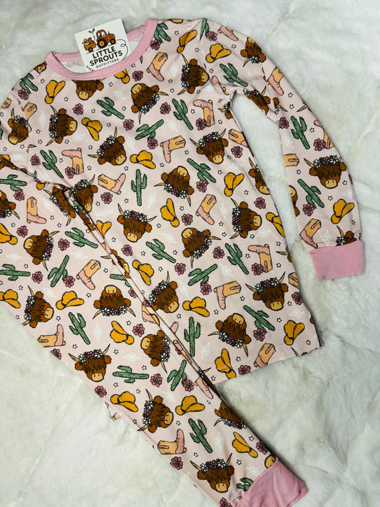 Pink Highlander Pajama Set