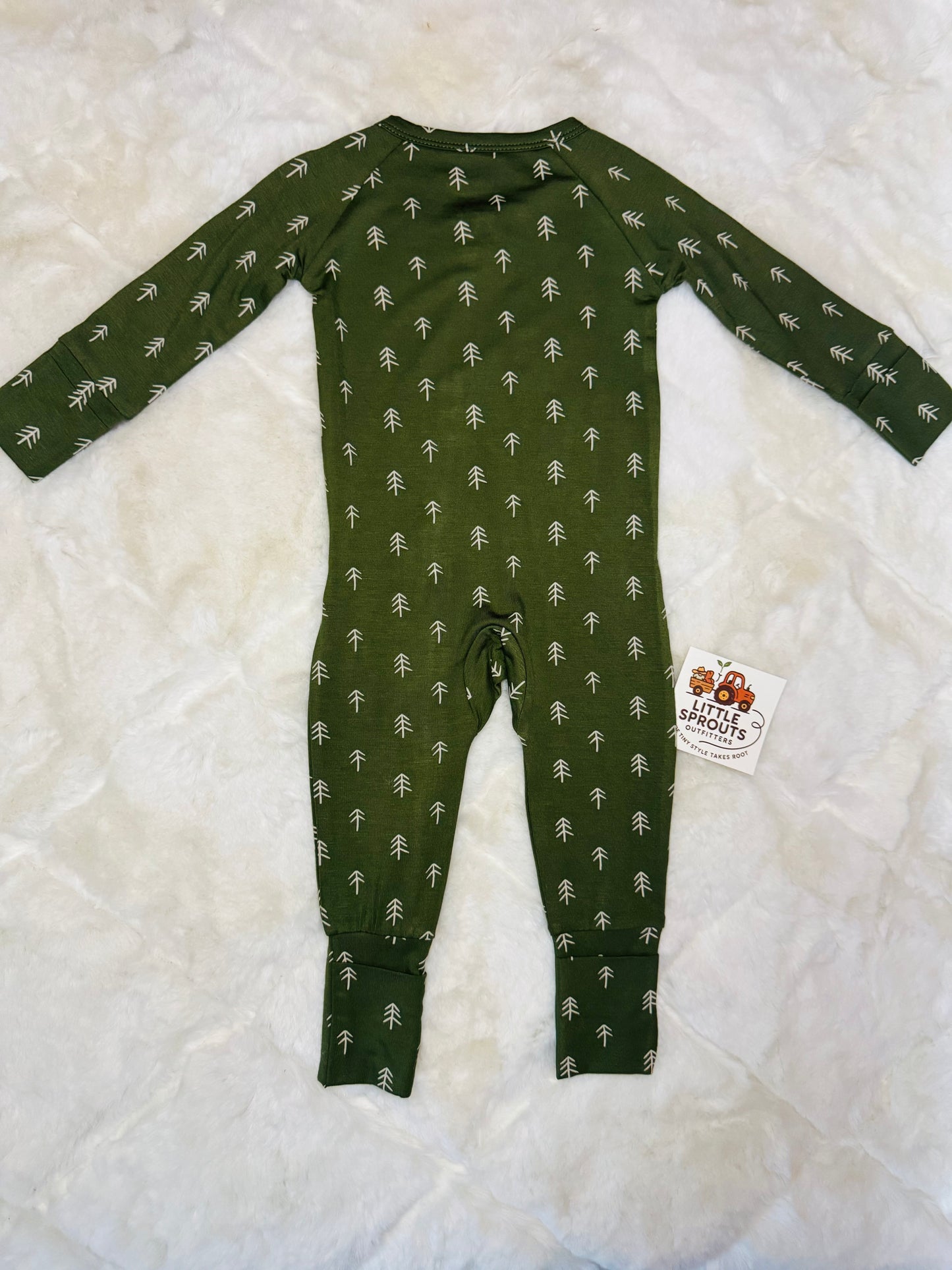 PNW Tree Zip Pajamas