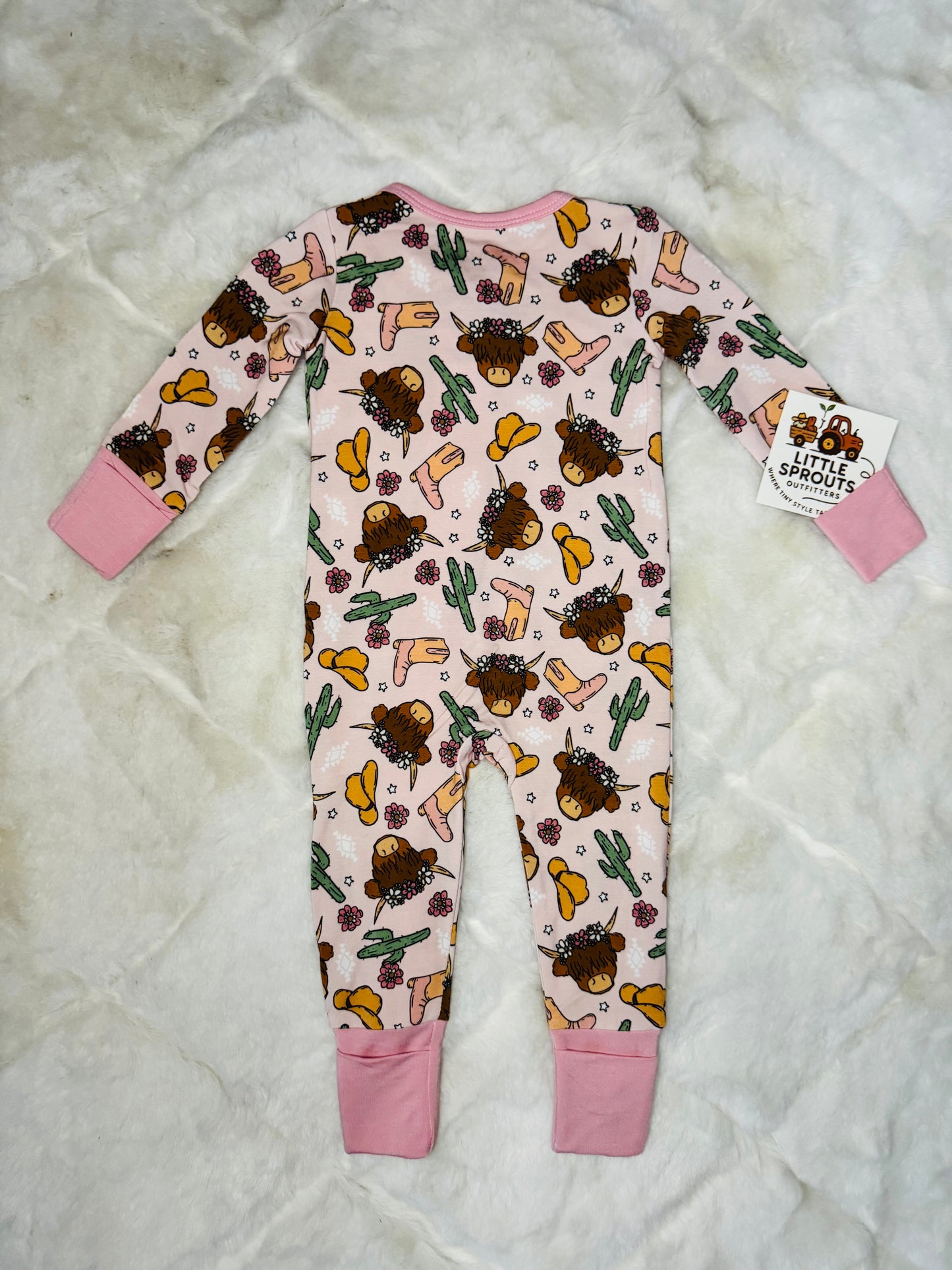 Pink Highlander Zip Pajamas