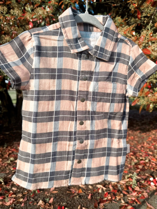 Trailside Plaid Muslin Snap Shirt