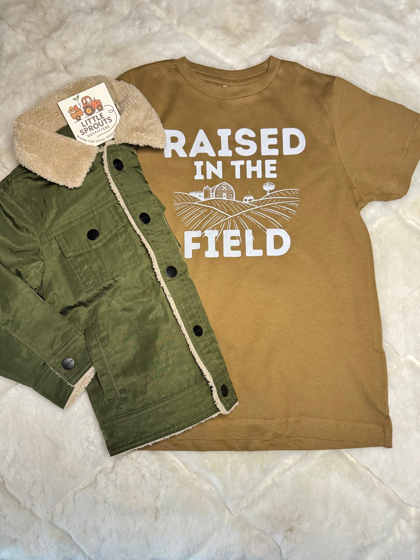 Olive + Sherpa Jacket