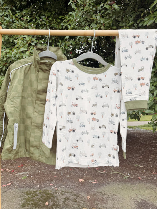 Sage Tractor 2pc Pajama