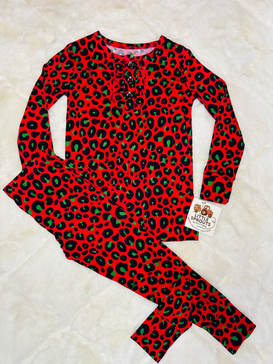 Leopard 2pc Pajamas