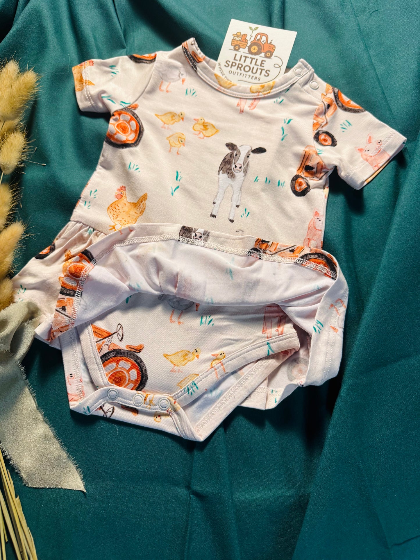 Pasture Pals Bamboo Tutu Bodysuit Dress