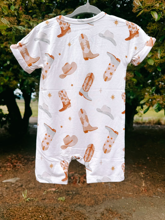 Boot Scootin Wrangle Romper | Boys