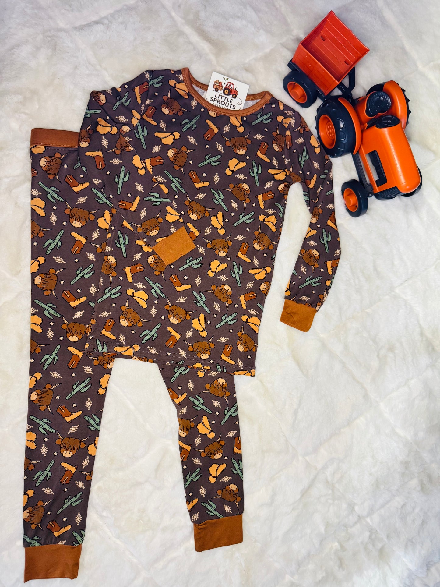 Brown Highlander Pajama Set