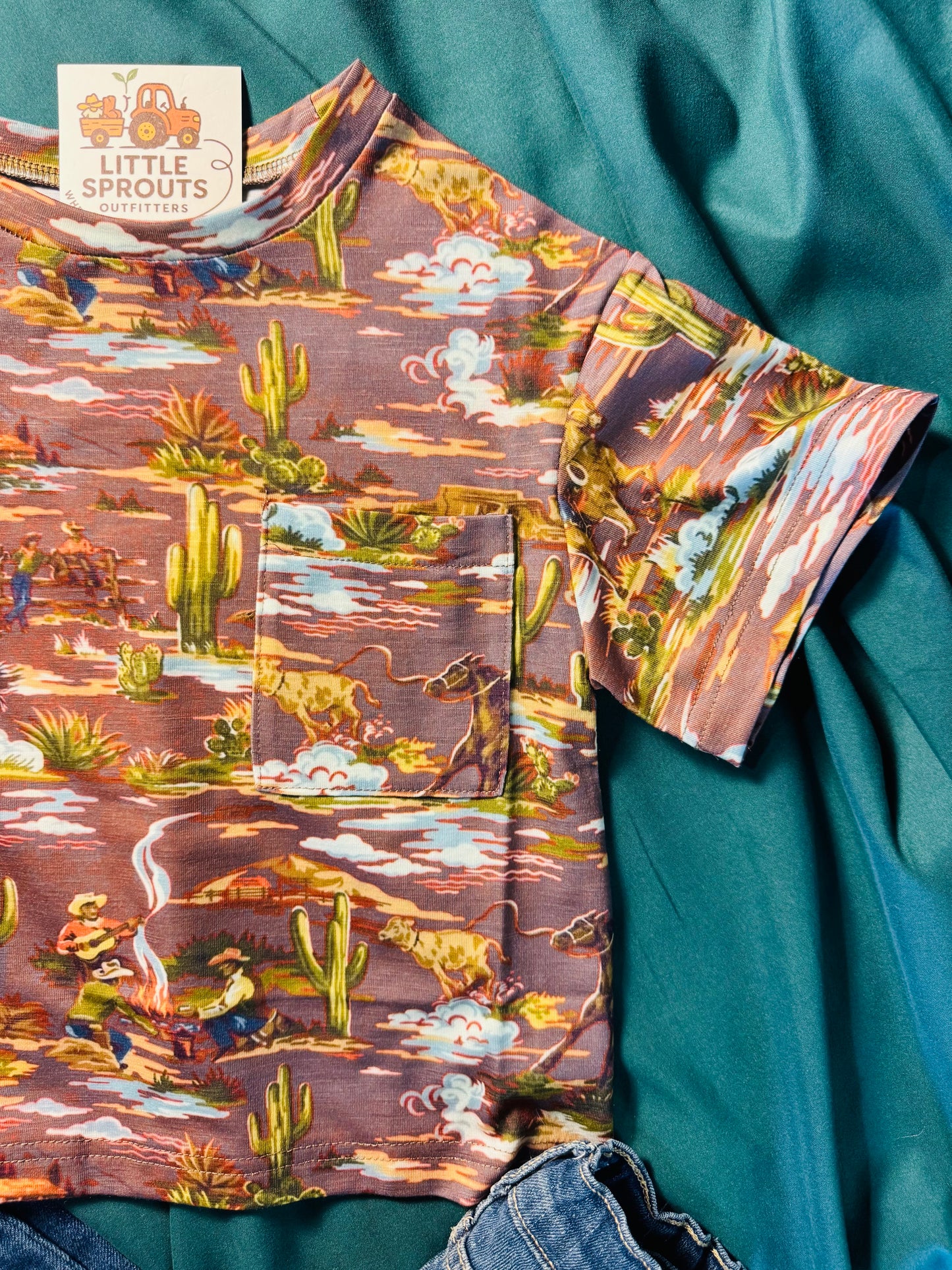 Wild West Cowboy Pocket Tee | Boys