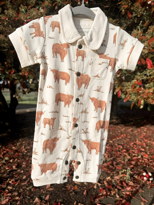 Highland Cow Romper