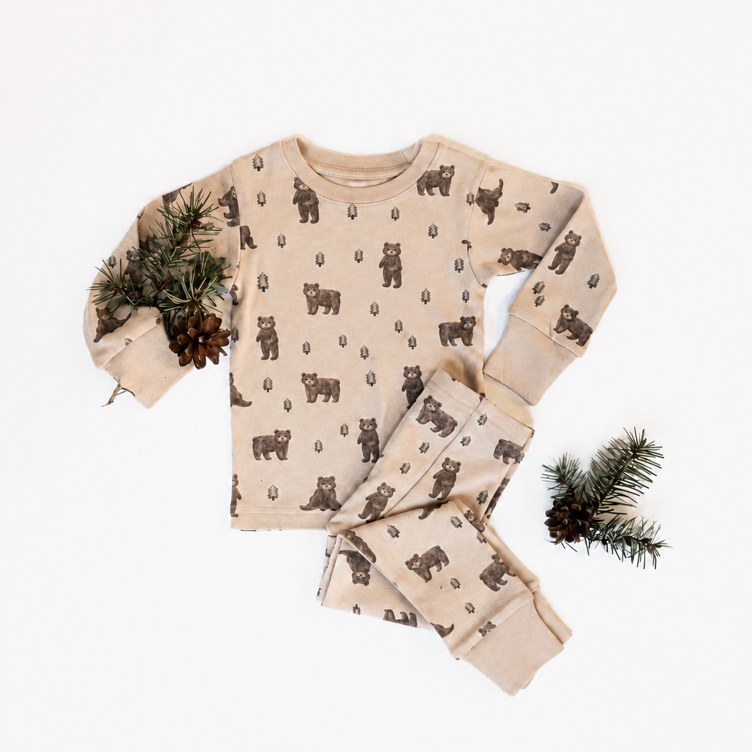 Black Bear Organic Cotton Pajama Set