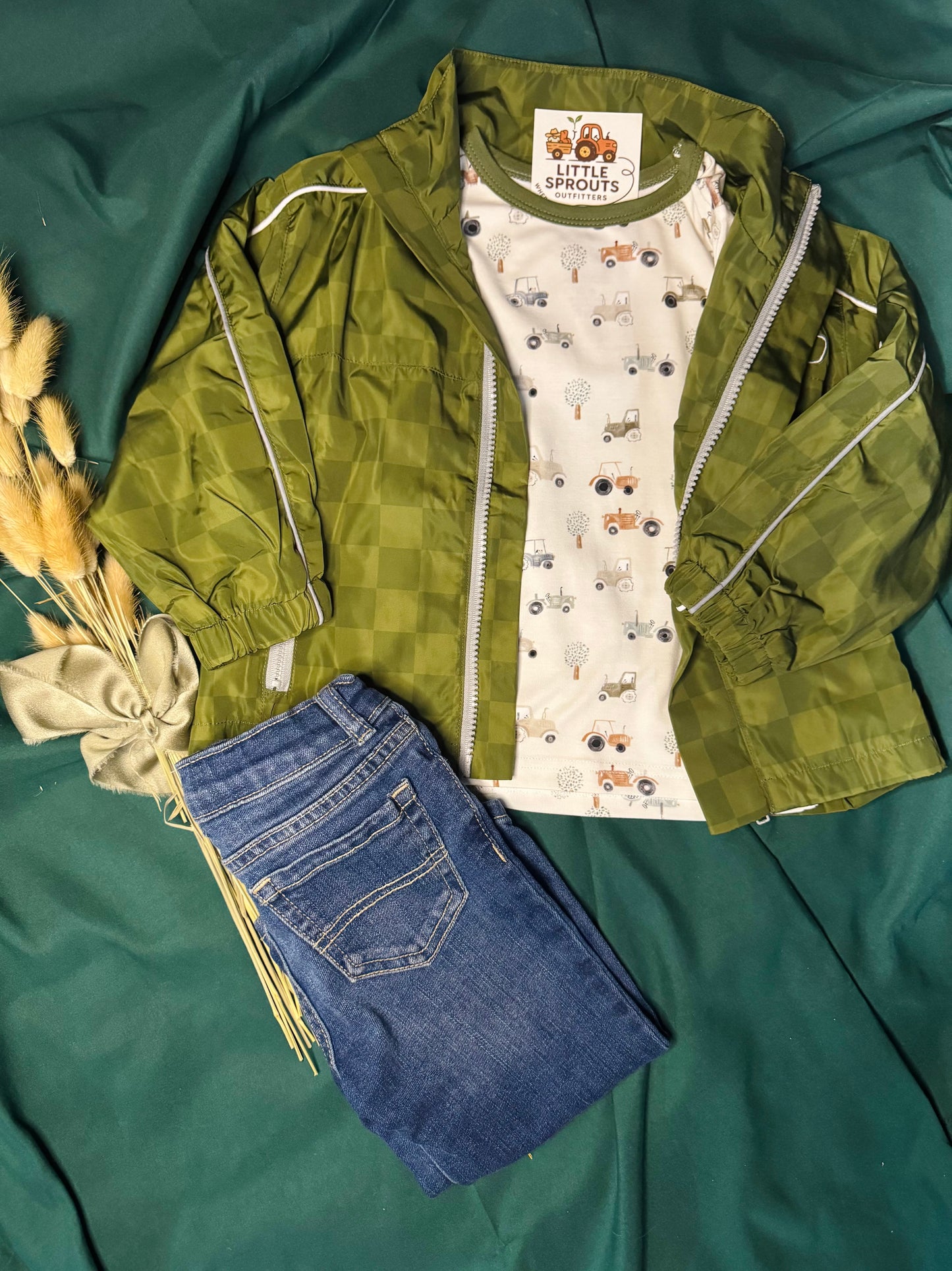 Sage Tractor 2pc Pajama
