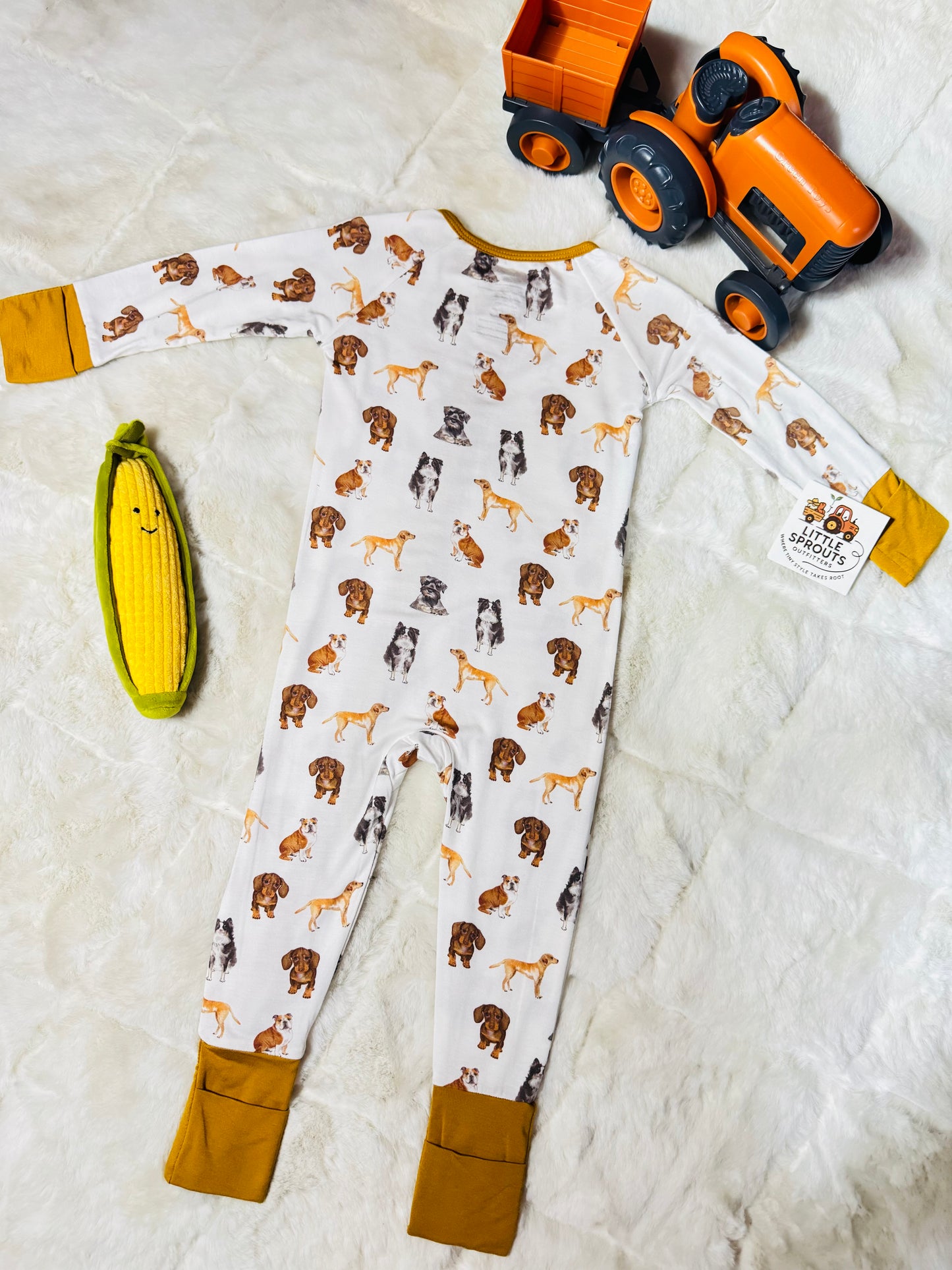 Woof Dog Zipper Pajamas