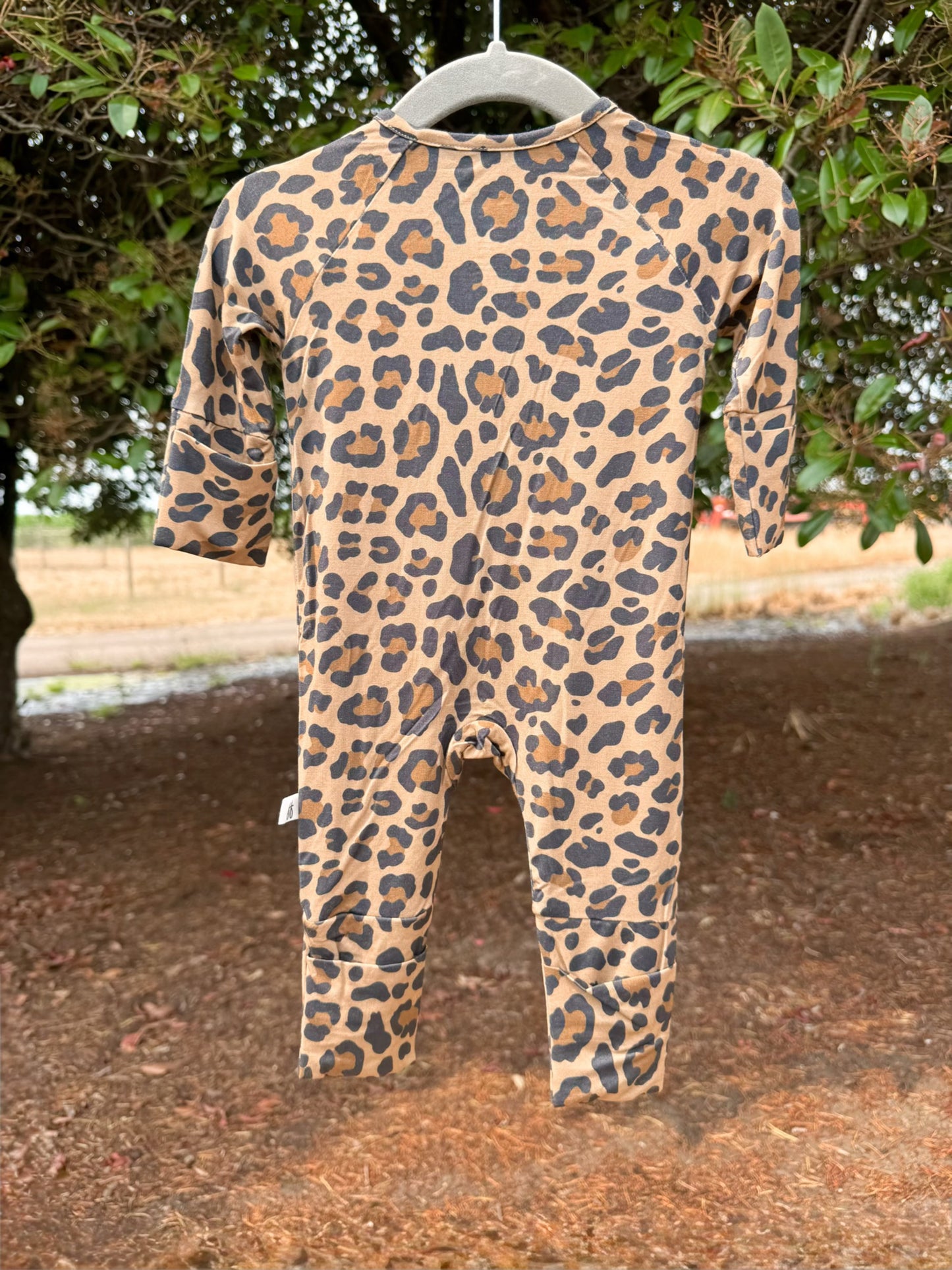 Wild Leopard Bamboo Zip Sleeper | Girls
