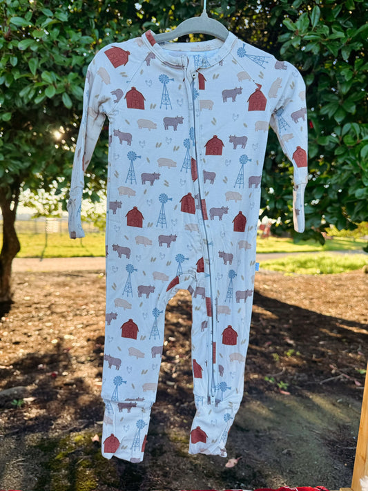 Homegrown Farm Zip Pajama