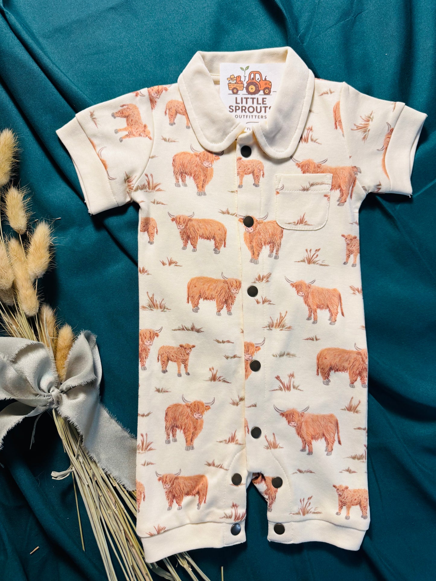 Highland Cow Romper