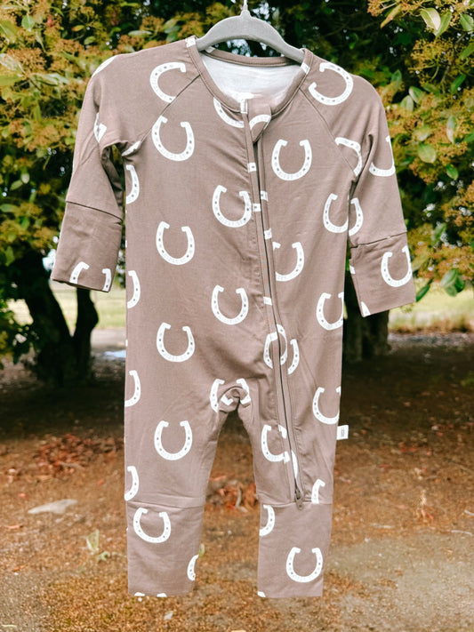 Giddy Up Bamboo Zip Pajamas