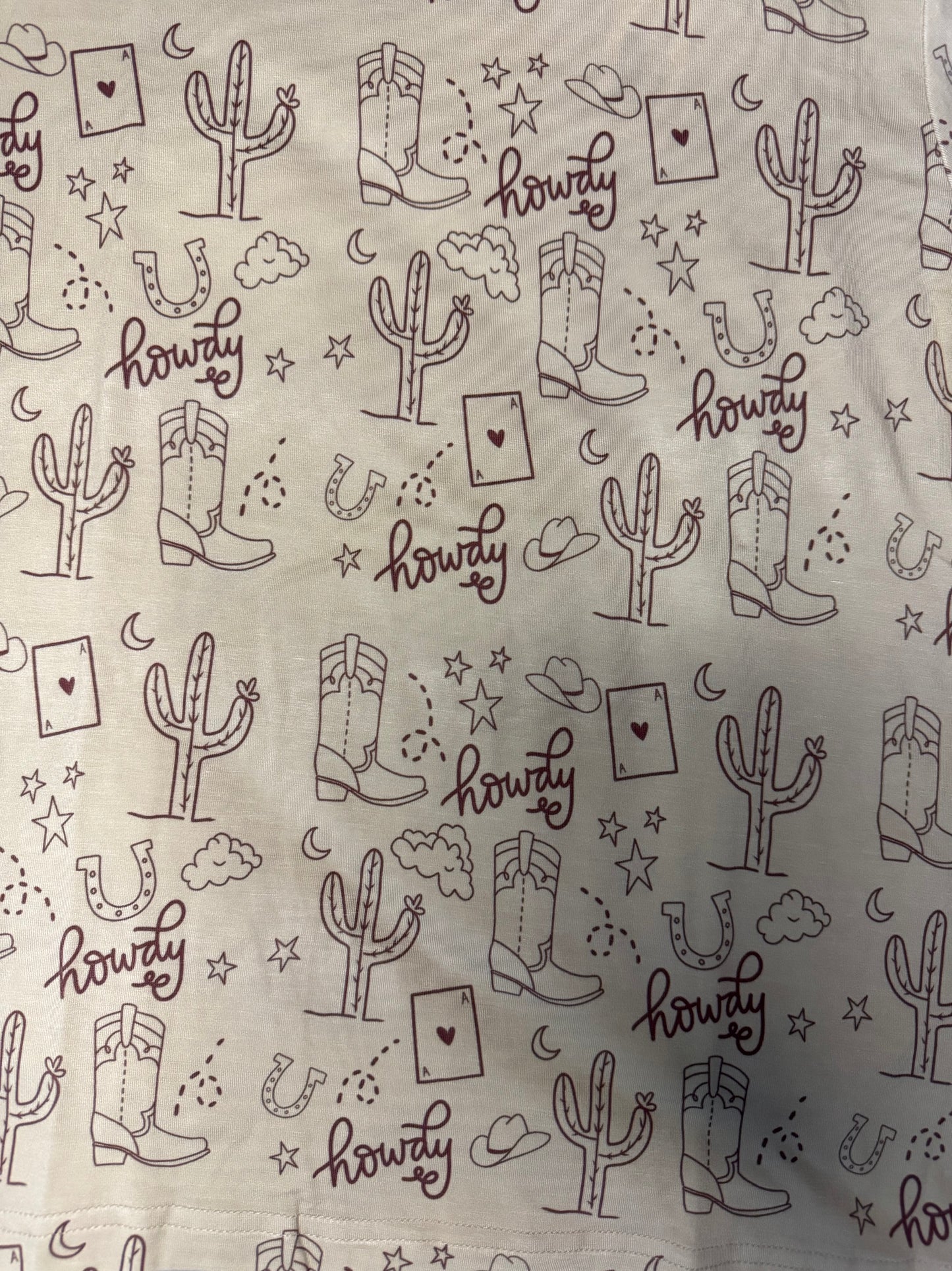 Howdy Oatmeal Pajama Set