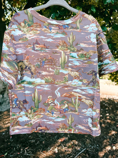 Wild West Cowboy Pocket Tee | Boys