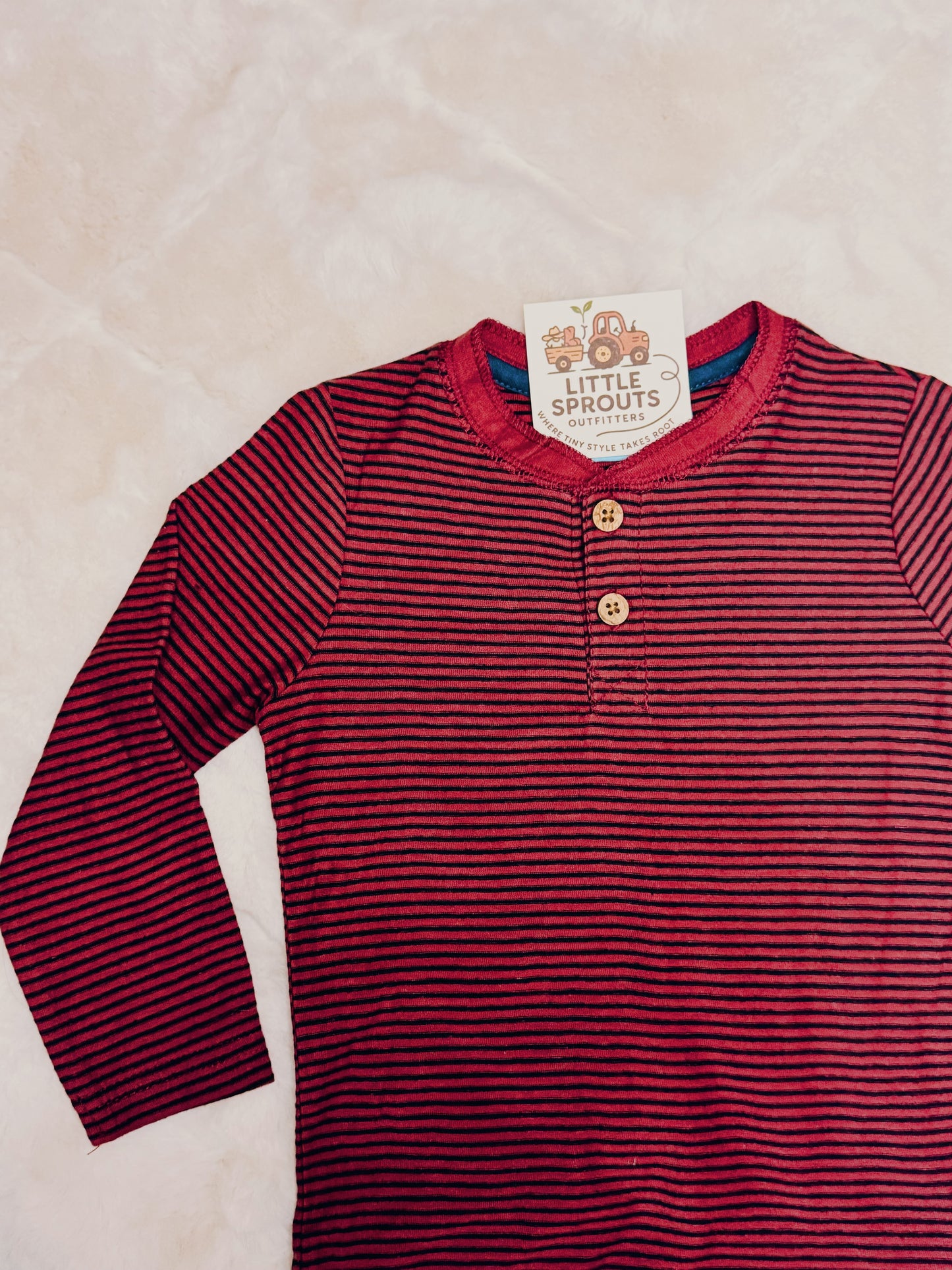 Red Stripe Henley