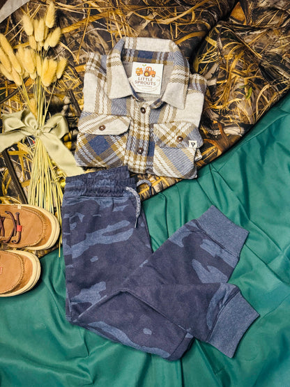 Navy Camo Jogger