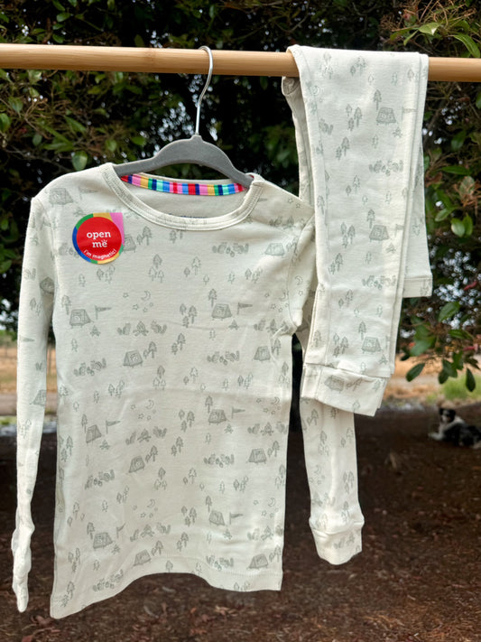 Base Camp Buddies Organic Cotton Magnetic Pajama Set | Boys