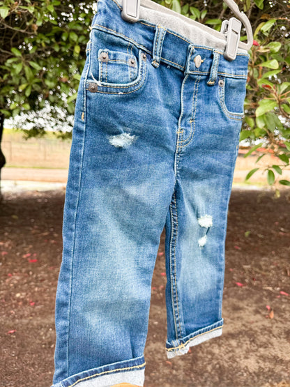 Straight Leg Stretch Denim Jeans | Boys