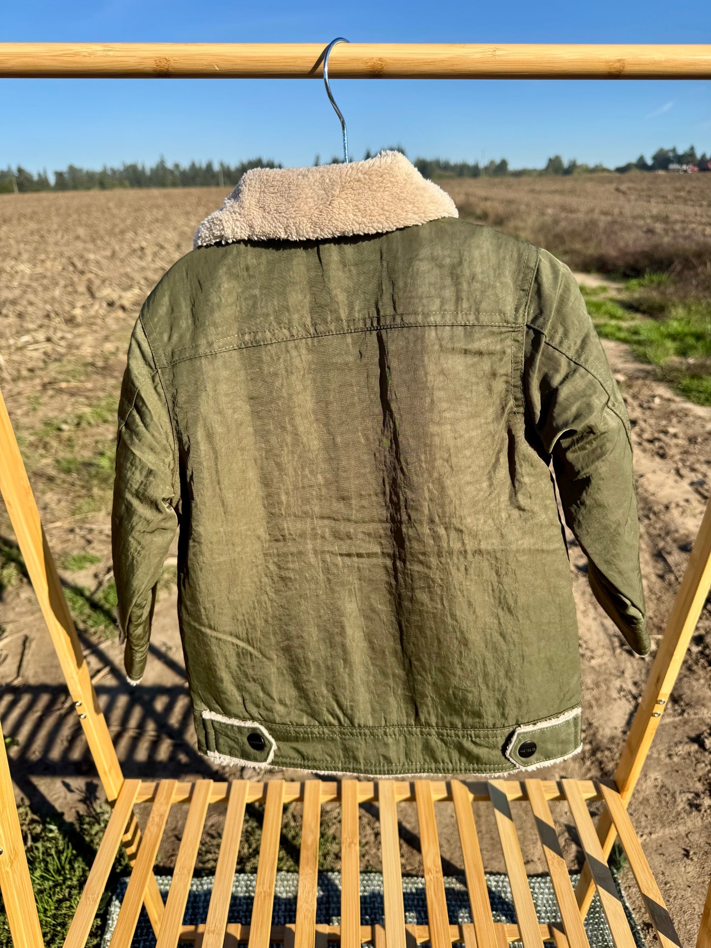 Olive + Sherpa Jacket