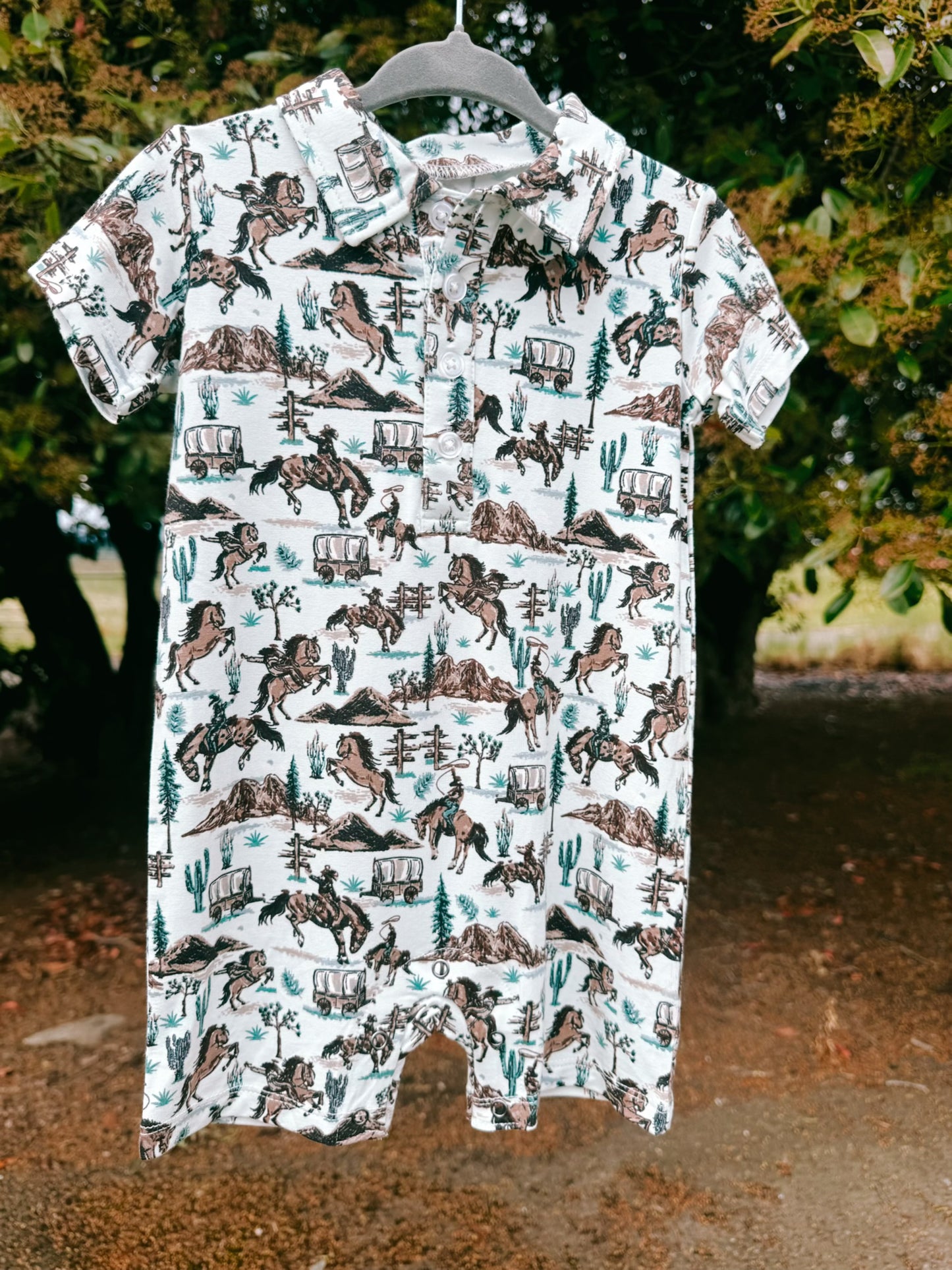 Dusty Ridge Bamboo Romper | Boys