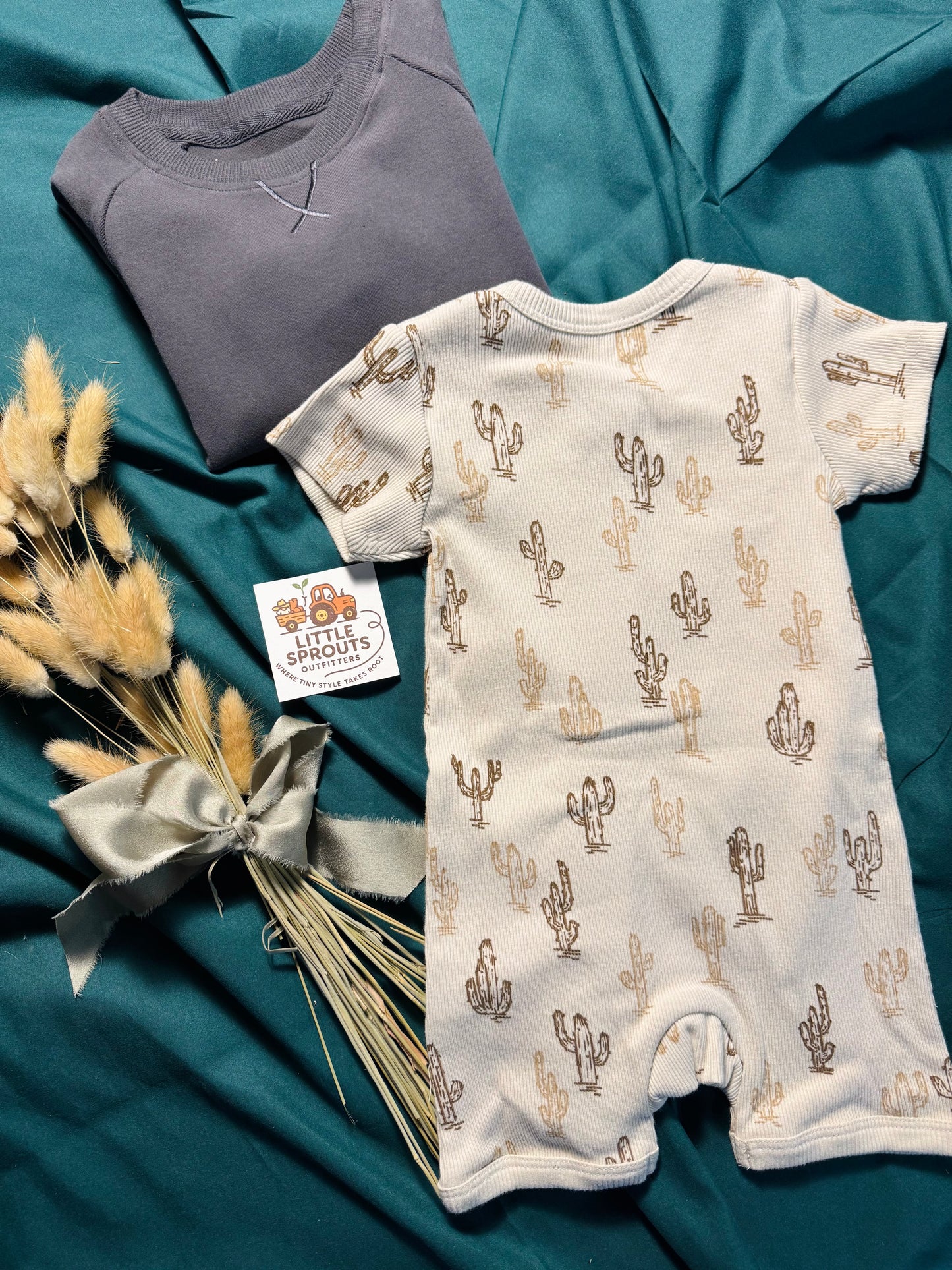 Cactus Short Zip Romper
