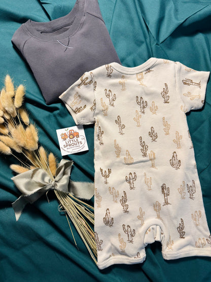 Cactus Short Zip Romper