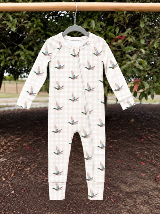 Mallard Marsh Bamboo Zip Romper