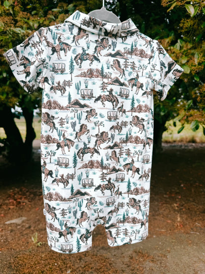 Dusty Ridge Bamboo Romper | Boys
