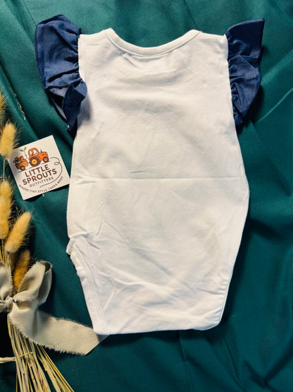 Wild Filly Ruffle Onesie