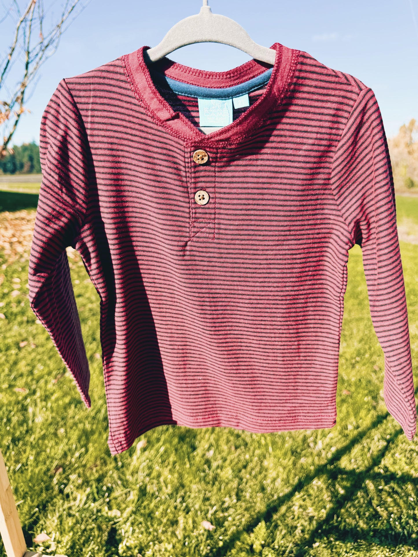 Red Stripe Henley