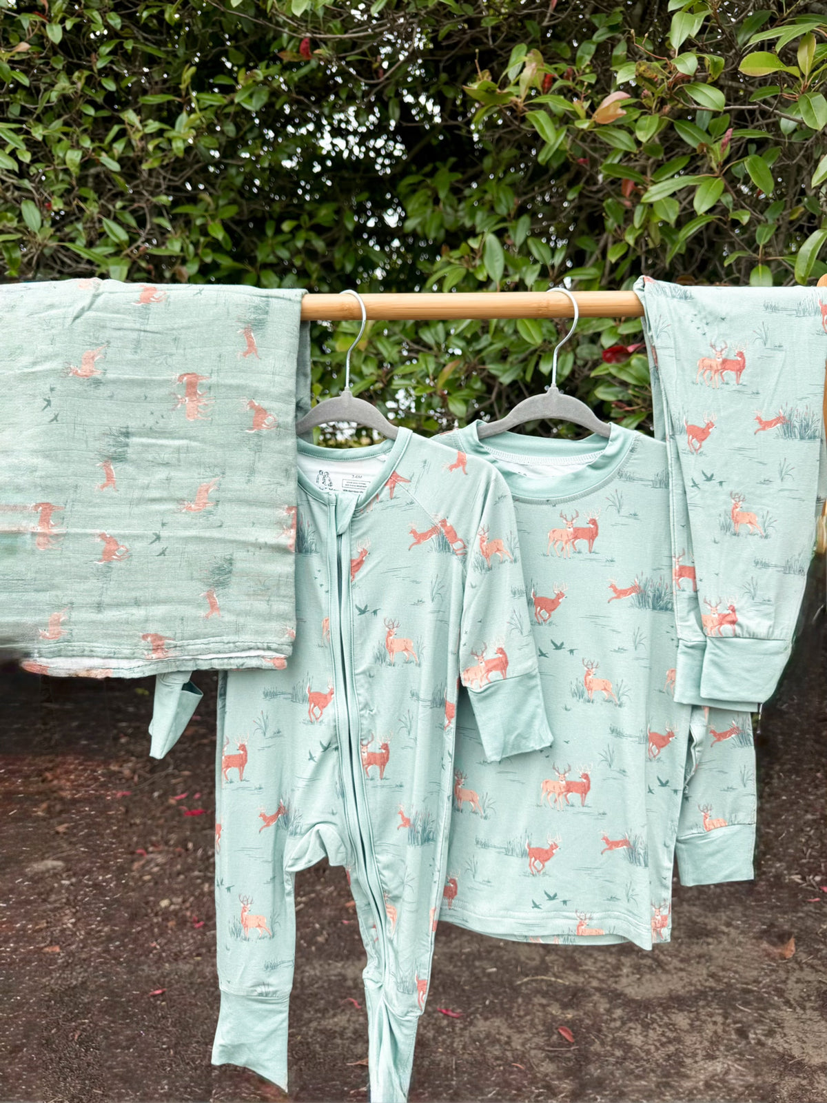 Woodland Buck Muslin Swaddle | 47x47