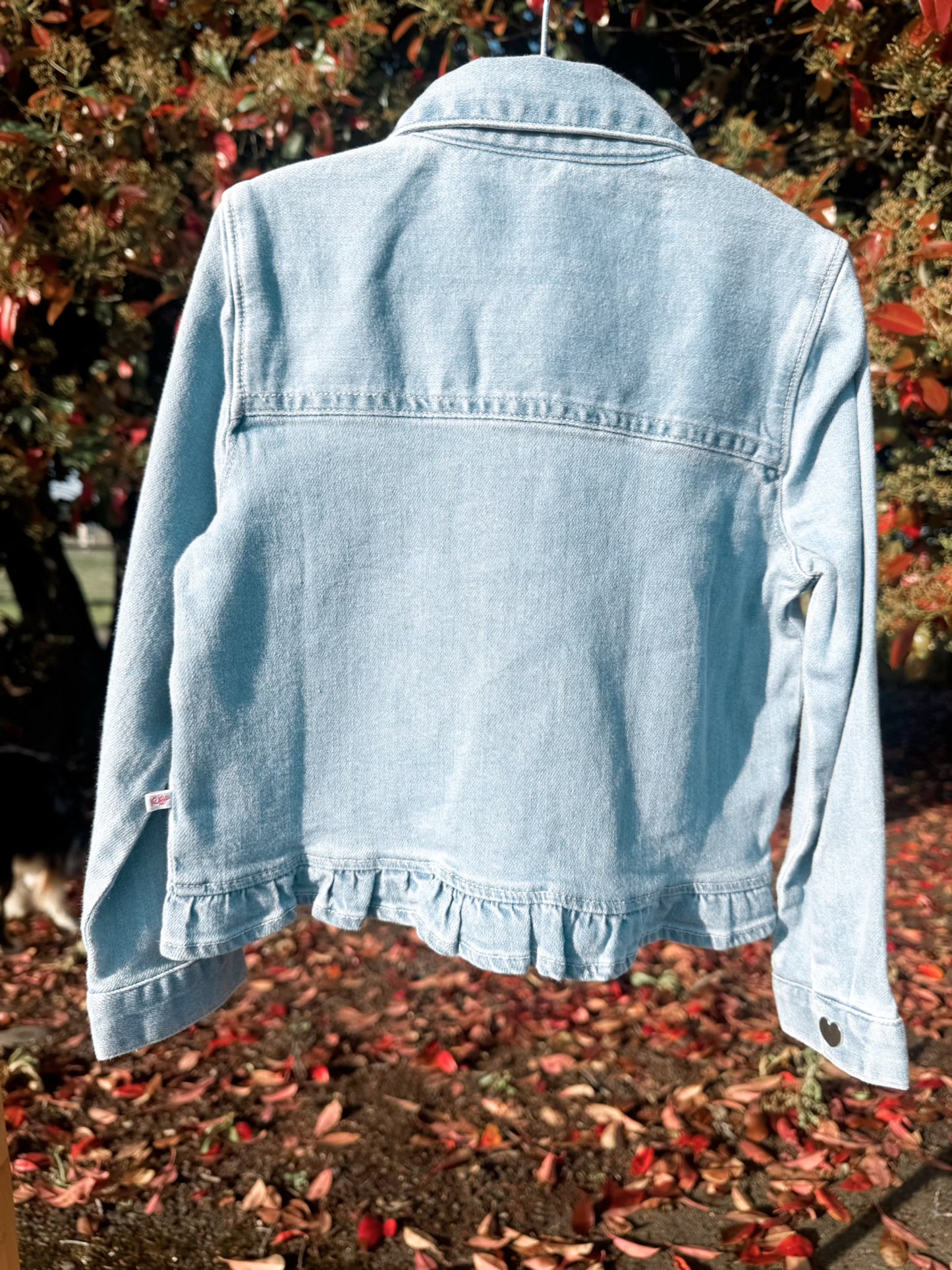 Ruffle Denim Jacket