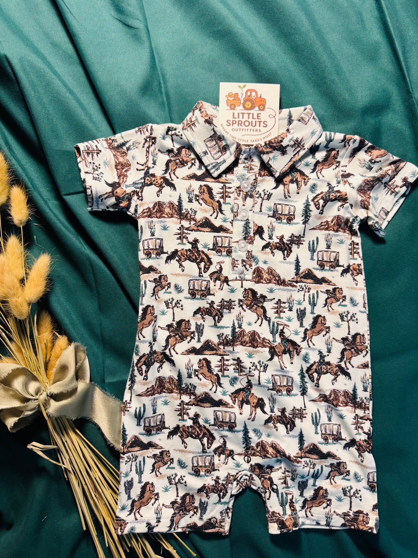 Dusty Ridge Bamboo Romper | Boys