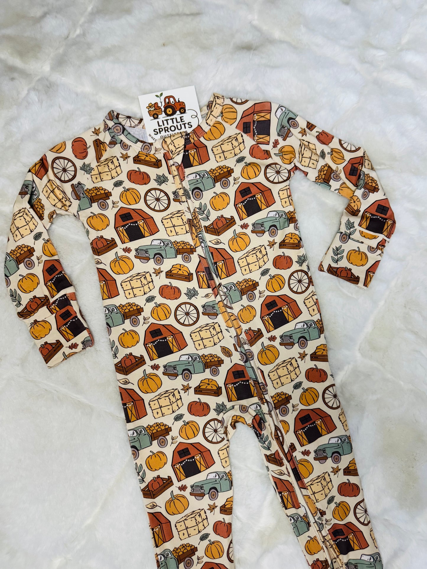 Harvest Zipper Pajama