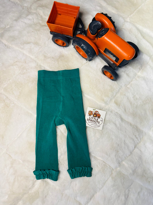 Emerald Ruffle Tights