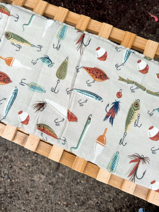 Gone Fishing Muslin Swaddle | 47x47
