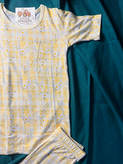 Yellow Daisy Bamboo 2pc Set | Girls