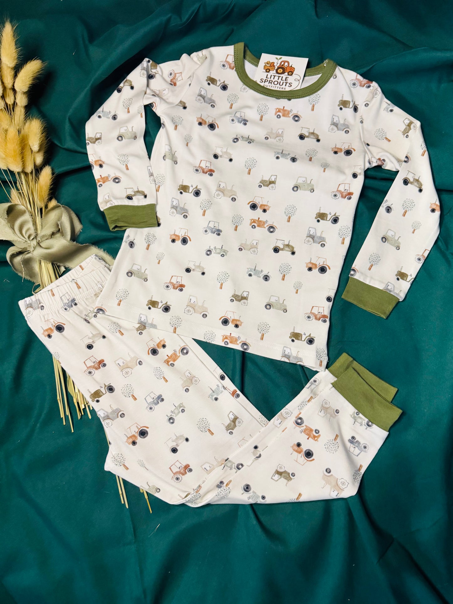 Sage Tractor 2pc Pajama