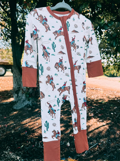 Buckaroo Bamboo Zip Pajama | Boys