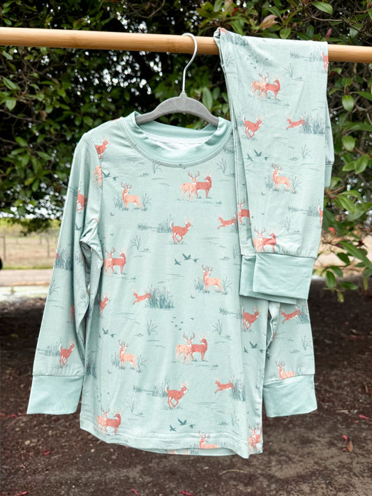 Woodland Buck Bamboo Pajamas 2pc Set