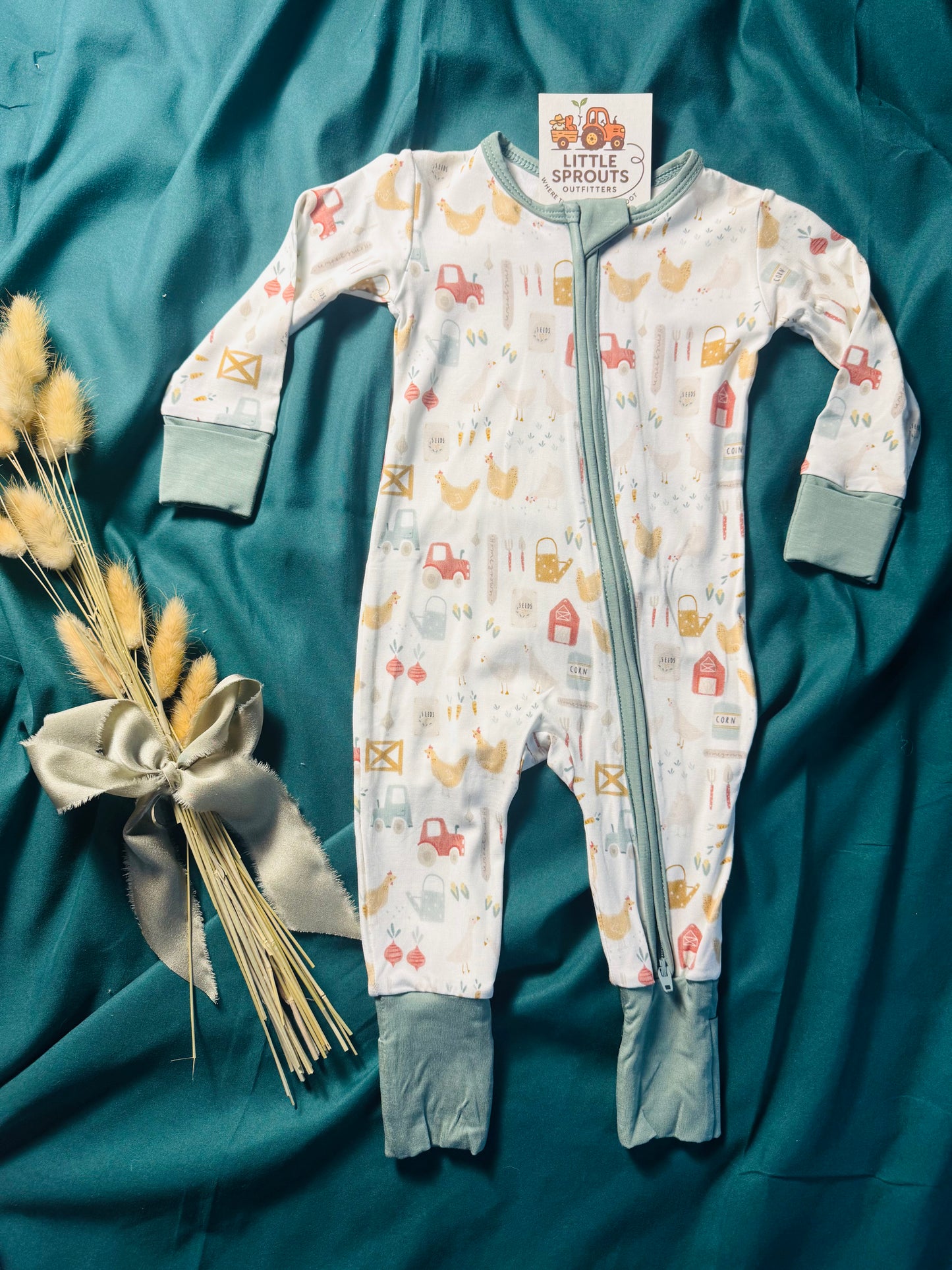 Sage Farm Bamboo Zip Pajama | Boys