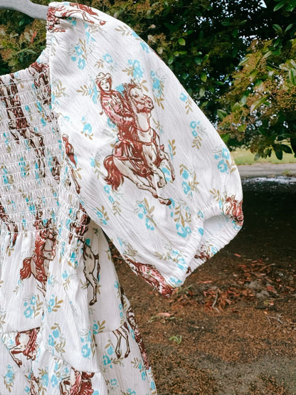 Wildflower Western Smocked Top | Girls