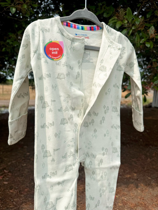 Base Camp Buddies Organic Cotton Magnetic Footie | Boys