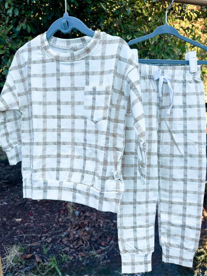 Plaid Palooza Jogger Set | Boys
